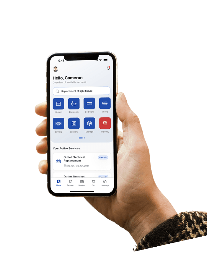 App in hand