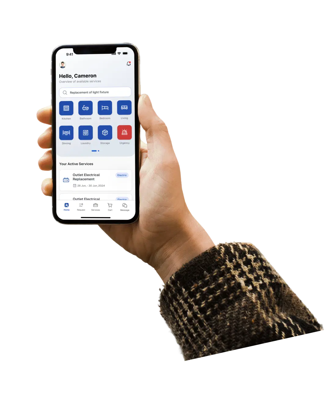 App in hand